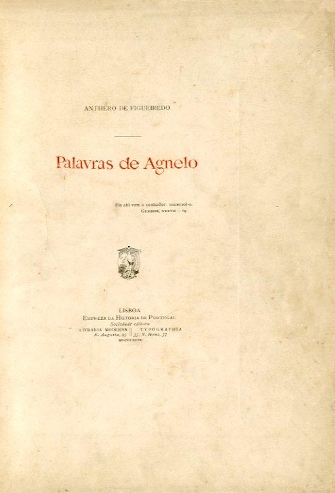 PALAVRAS DE AGNELO