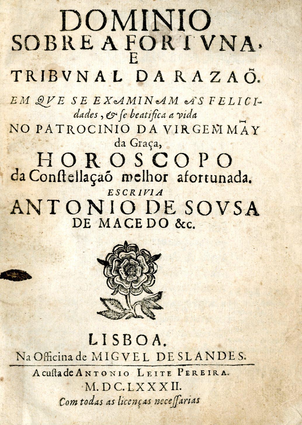 DOMINIO SOBRE A FORTUNA E TRIBUNAL DA RAZAO
