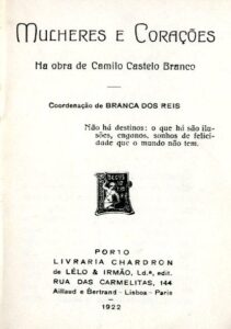 MULHERES E CORAÇOES NA OBRA DE CAMILO CASTELO BRANCO