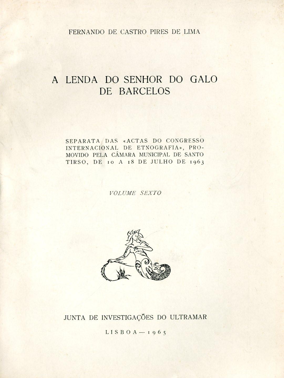 LENDA DO SENHOR DO GALO DE BARCELOS