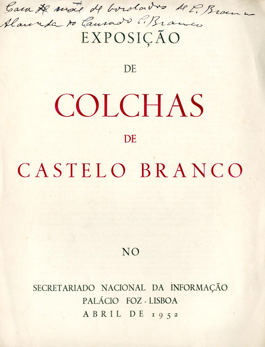 EXPOSIÇAO DE COLCHAS DE CASTELO BRANCO